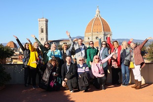 Tauck employees enjoying a view of the Duomo