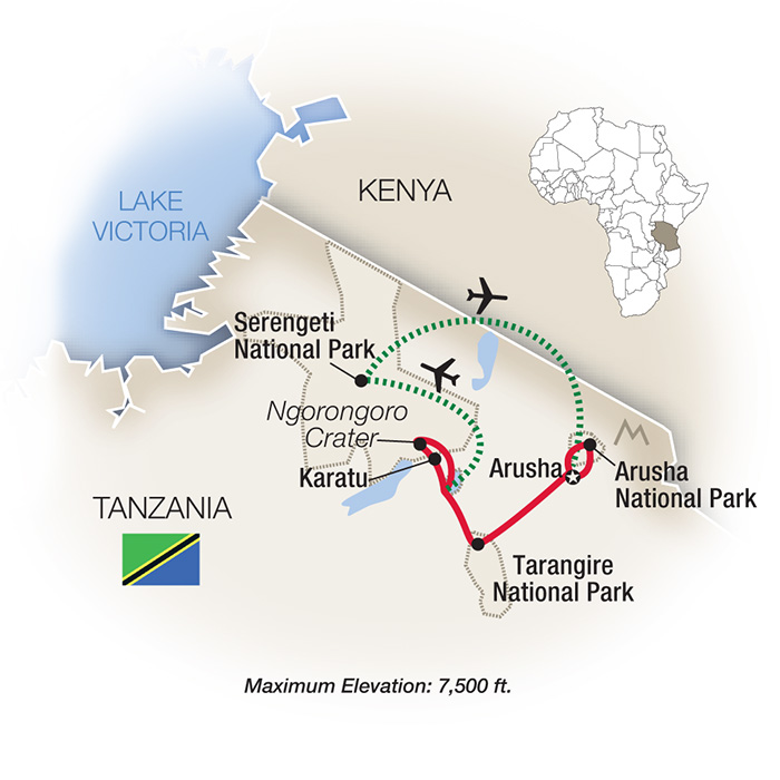 Tanzania Bridges Map