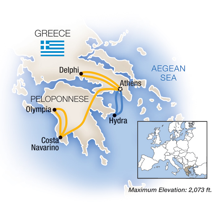Greek Odyssey: Family Edition Map