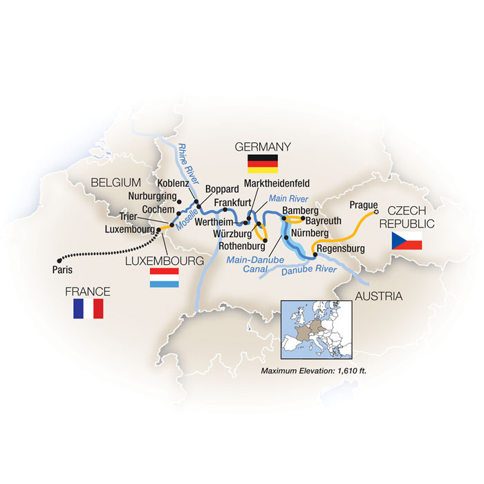 European Cities Paris Prague River Cruise