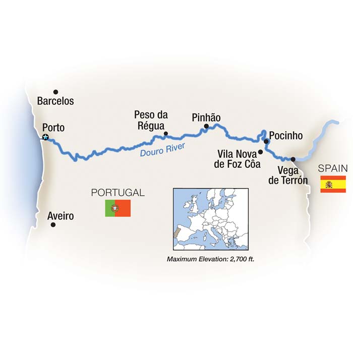 Douro River Cruise Map