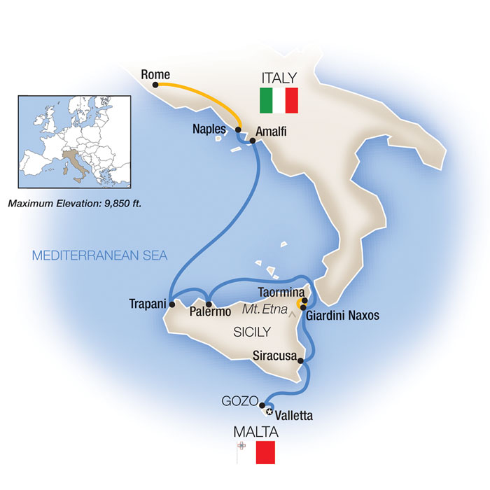 Southern Italy Map SIN