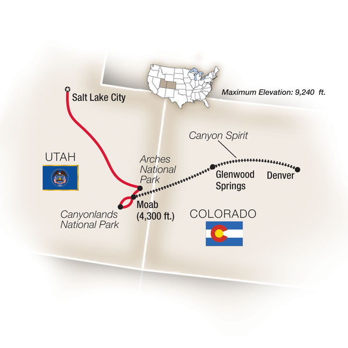 Denver Salt Lake Rocky Mountaineer Train Tour