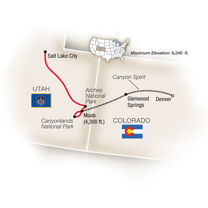 Denver Salt Lake Rocky Mountaineer Train Tour