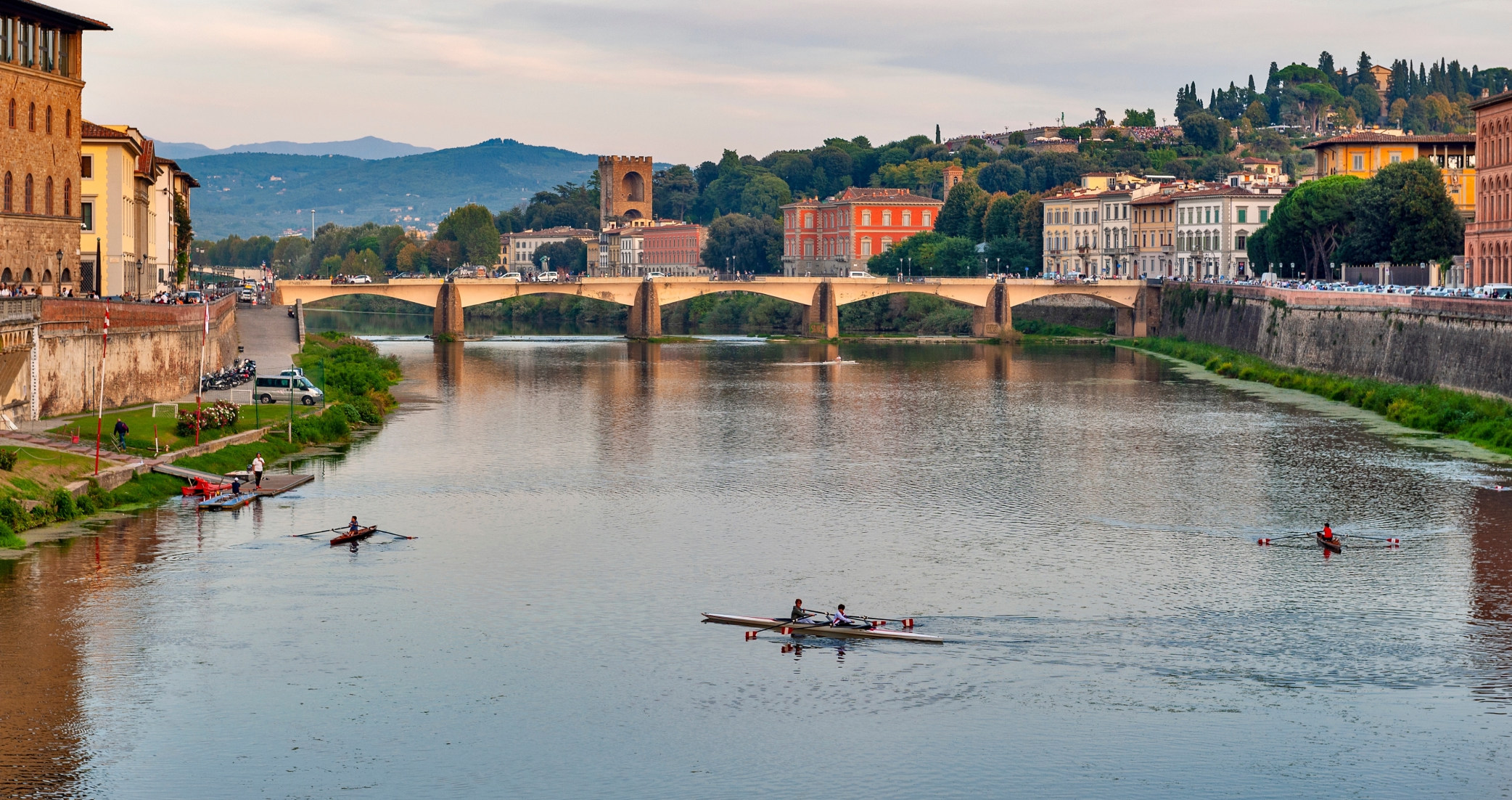 Float along the Arno River